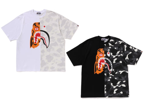 A BATHING APE ABC CAMO HEART APE RELAXED FIT TEE