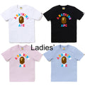 A BATHING APE Ladies' COLORS COLLEGE TEE