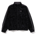 A BATHING APE SOLID CAMO VELOUR METAL ONE POINT RELAXED FIT TRACK JACKET