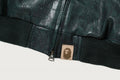 A BATHING APE Ladies' CROC PATTERN APE FACE CROPPED LEATHER JACKET
