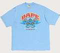 A BATHING APE BAPE TWIN STA SPORT COLLEGE RELACED FIT TEE