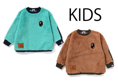 A BATHING APE BAPE KIDS BOA BAPE CREWNECK (RELAXED FIT )
