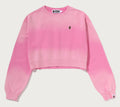 A BATHING APE Ladies' GARMENT DYE ONE POINT CROPPED CREWNECK SWEAT SHIRT