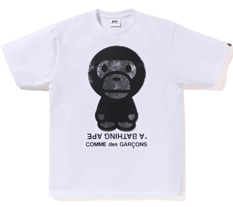 A BATHING APE BAPE x COMME des GARCONS CDG OSAKA Limited BIG BABY MILO TEE