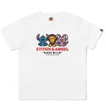 A BATHING APE BAPE KIDS BAPE x DISNEY STITCH AND ANGEL BABY MILO TEE