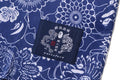 A BATHING APE JAPANESE INDIGO ART CAMO OPEN COLLAR SS SHIRT