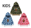 A BATHING APE BAPE KIDS ABC CAMO BABY MILO PULLOVER HOODIE