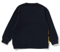 A BATHING APE BAPE KIDS BIG BABY MILO CREWNECK SWEATSHIRT