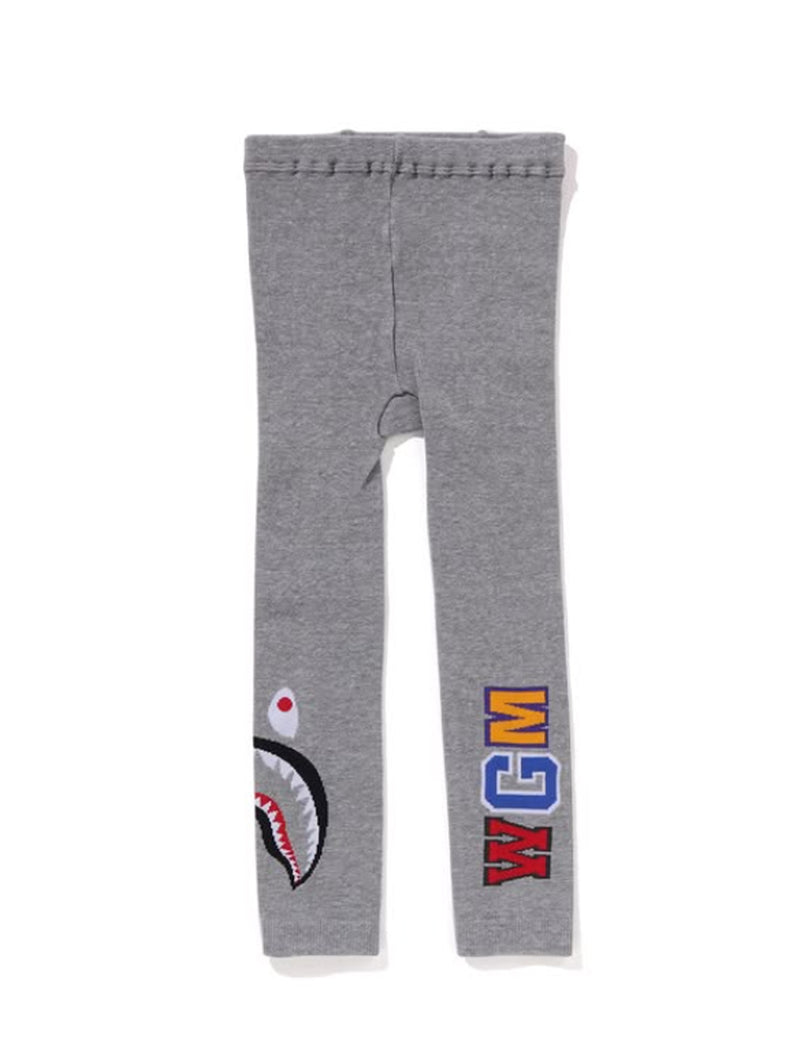 A BATHING APE BAPE KIDS SHARK LEGGINGS