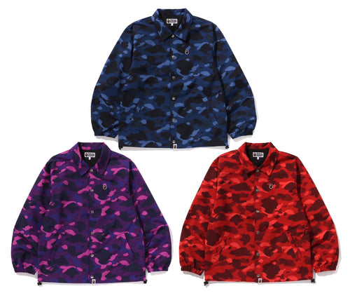 A BATHING APE COLOR CAMO ONE POINT COACH JACKET