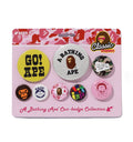 A BATHING APE Ladies' MULTI LOGO BADGE SET