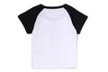 A BATHING APE Ladies' COLLEGE RAGLAN CROPPED TEE