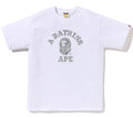 A BATHING APE WILD LEOPARD PATTERN COLLEGE TEE