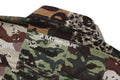 A BATHING APE APE HEAD ONE POINT CAMO PATCHWORK S/S SHIRT