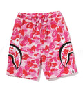 A BATHING APE BAPE KIDS ABC CAMO SIDE SHARK BEACH SHORTS