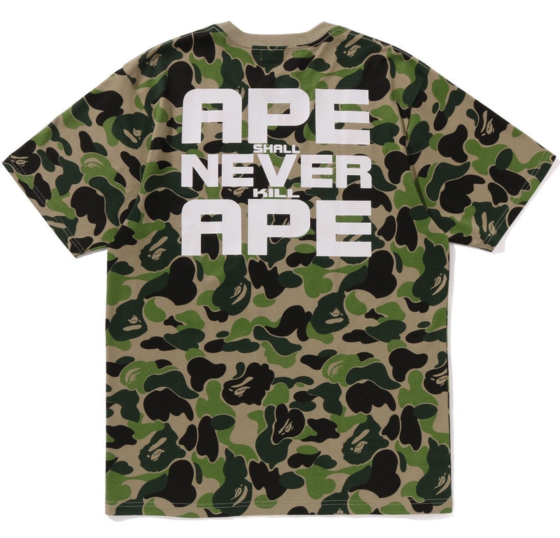 A BATHING APE ABC CAMO ASNKA TEE