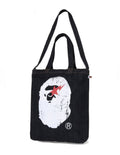 A BATHING APE JAPAN DENIM COLLECTION APE HEAD DENIM 2WAY TOTE BAG