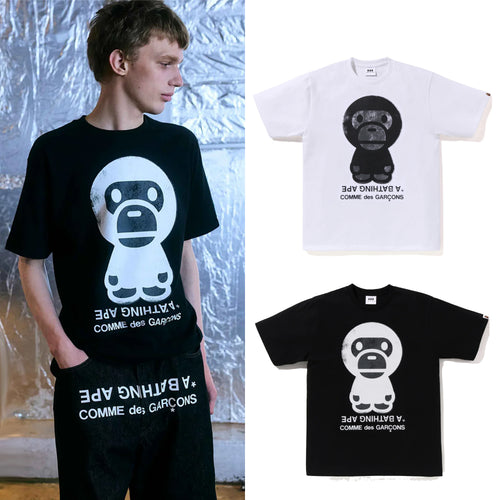 A BATHING APE BAPE x COMME des GARCONS CDG OSAKA Limited BIG BABY MILO TEE