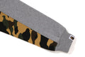 A BATHING APE BAPE KIDS 1ST CAMO PANEL APE HEAD ONE POINT CREWNECK