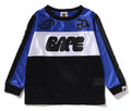 A BATHING APE BAPE KIDS BAPE MESH LS TEE