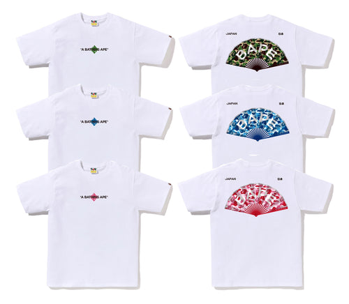 A BATHING APE JAPANESE FAN TEE ( JAPAN LIMITED )