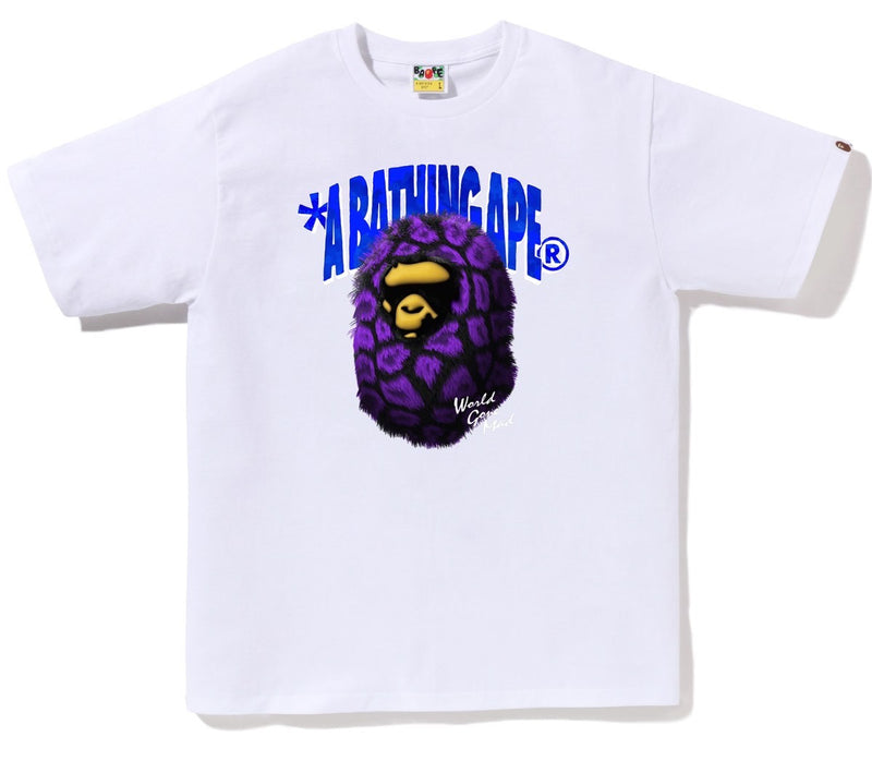 A BATHING APE FUR APE HEAD TEE