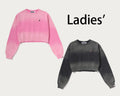 A BATHING APE Ladies' GARMENT DYE ONE POINT CROPPED CREWNECK SWEAT SHIRT