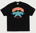 A BATHING APE BAPE TWIN STA SPORT COLLEGE RELACED FIT TEE