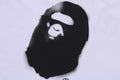 A BATHING APE SPRAY PRINT APE HEAD RELAXED FIT TEE #2