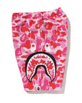 A BATHING APE BAPE KIDS ABC CAMO SIDE SHARK BEACH SHORTS