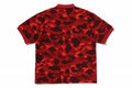 A BATHING APE COLOR CAMO ONE POINT RELAXED FIT POLO