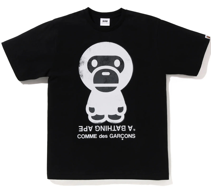 A BATHING APE BAPE x COMME des GARCONS CDG OSAKA Limited BIG BABY MILO TEE