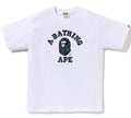 A BATHING APE WILD LEOPARD PATTERN COLLEGE TEE