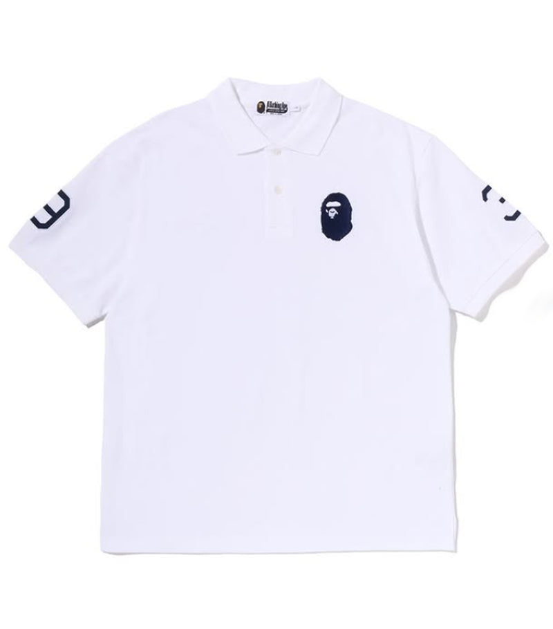 A BATHING APE LARGE APE HEAD RELAXED FIT POLO