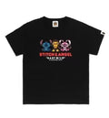A BATHING APE BAPE KIDS BAPE x DISNEY STITCH AND ANGEL BABY MILO TEE