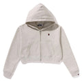 A BATHING APE Ladies' APE HEAD ONE POINT CROPPED ZIP HOODIE
