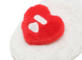 A BATHING APE APEE HEART FURRY SLIPPER