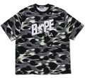 A BATHING APE SCREEN CAMO STA LOGO RELAXED FIT TEE - happyjagabee store