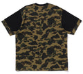 A BATHING APE 1ST CAMO HAVY WASHED BLOCKING RELAXED FIT TEE