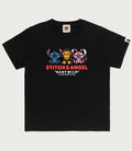 A BATHING APE BAPE KIDS BAPE x DISNEY STITCH AND ANGEL BABY MILO TEE