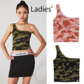 A BATHING APE Ladies' 1ST CAMO ONE SHOULDER TOP