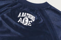 A BATHING APE Ladies' SOLID CAMO LACE FOOTBALL OVERSIZE L/S TEE