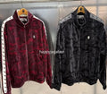 A BATHING APE SOLID CAMO VELOUR METAL ONE POINT RELAXED FIT TRACK JACKET