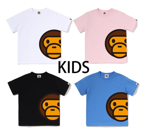 A BATHING APE BAPE KIDS SIDE BIG MILO TEE