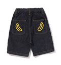 A BATHING APE BAPE KIDS BABY MILO 10 OZ DENIM SHORTS