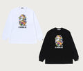 A BATHING APE STICKER BY BATHING APE RELAXED FIT LS TEE