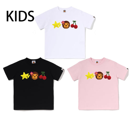 A BATHING APE BAPE KIDS CROCHET LISA TEE