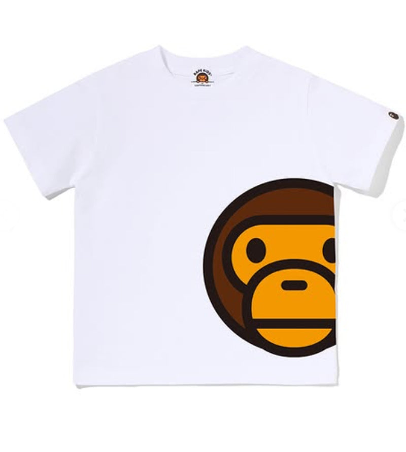A BATHING APE BAPE KIDS SIDE BIG MILO TEE