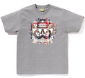 A BATHING APE BAPE CHECK UNIVERSITY EMBLEM TEE