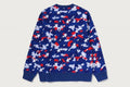 A BATHING APE STA STRIKE CAMO COLLEGE CREWNECK SWEAT SHIRT